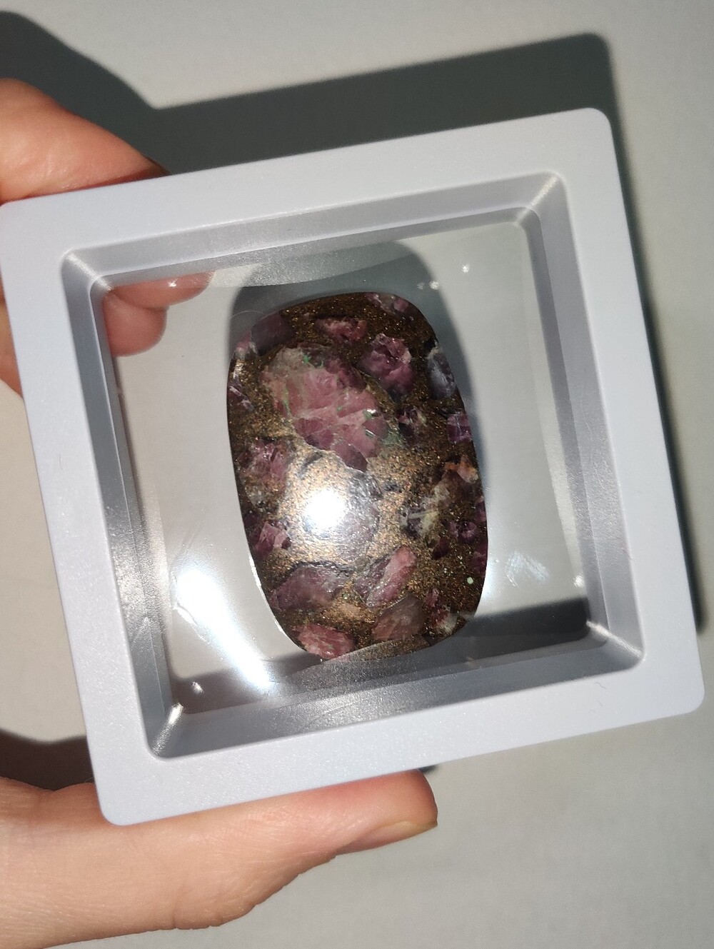 Copper And Pink Tourmaline Cabochon 72.2 Carats